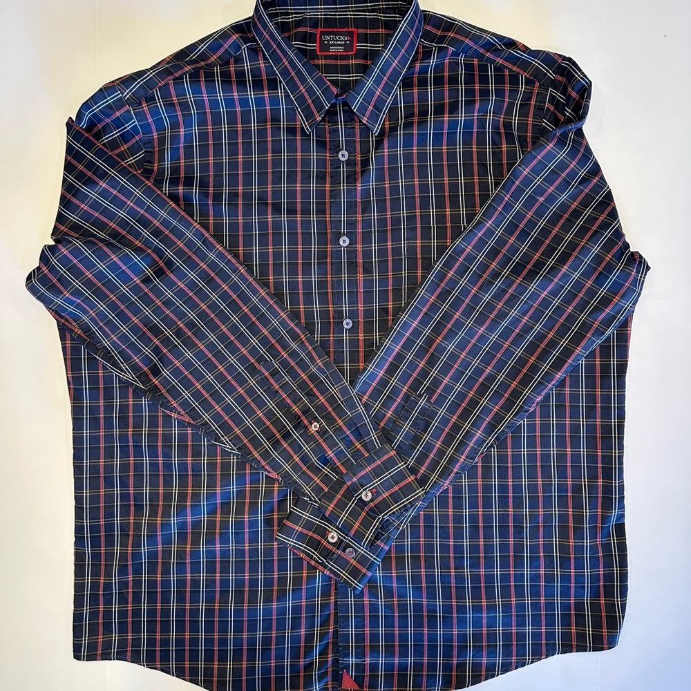 UNTUCKit Men's XX-Large Wrinkle Free Performance Button-Down